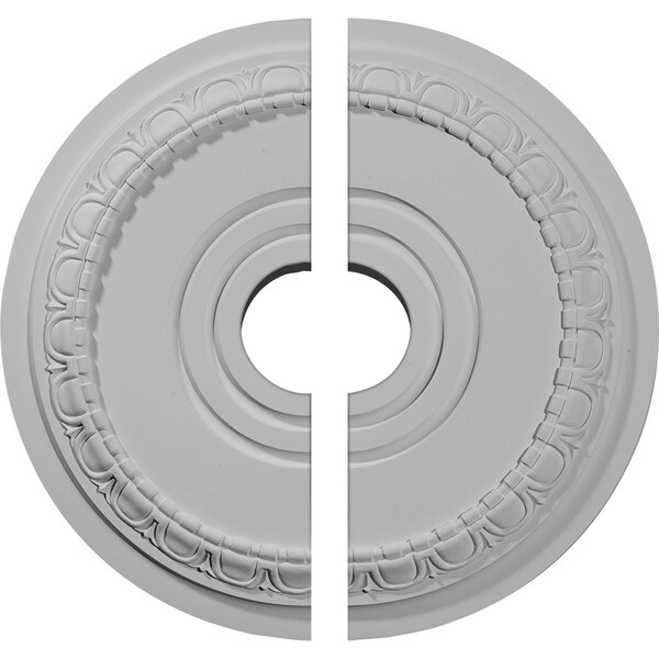 Ekena Millwork Munich Ceiling Medallion, Two Piece (Fits Canopies up to 5 5/8"), 17 1/2"OD x 3 5/8"ID x 1"P CM17MU2 - main